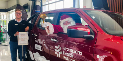 Santa Dave gets a new sleigh Image