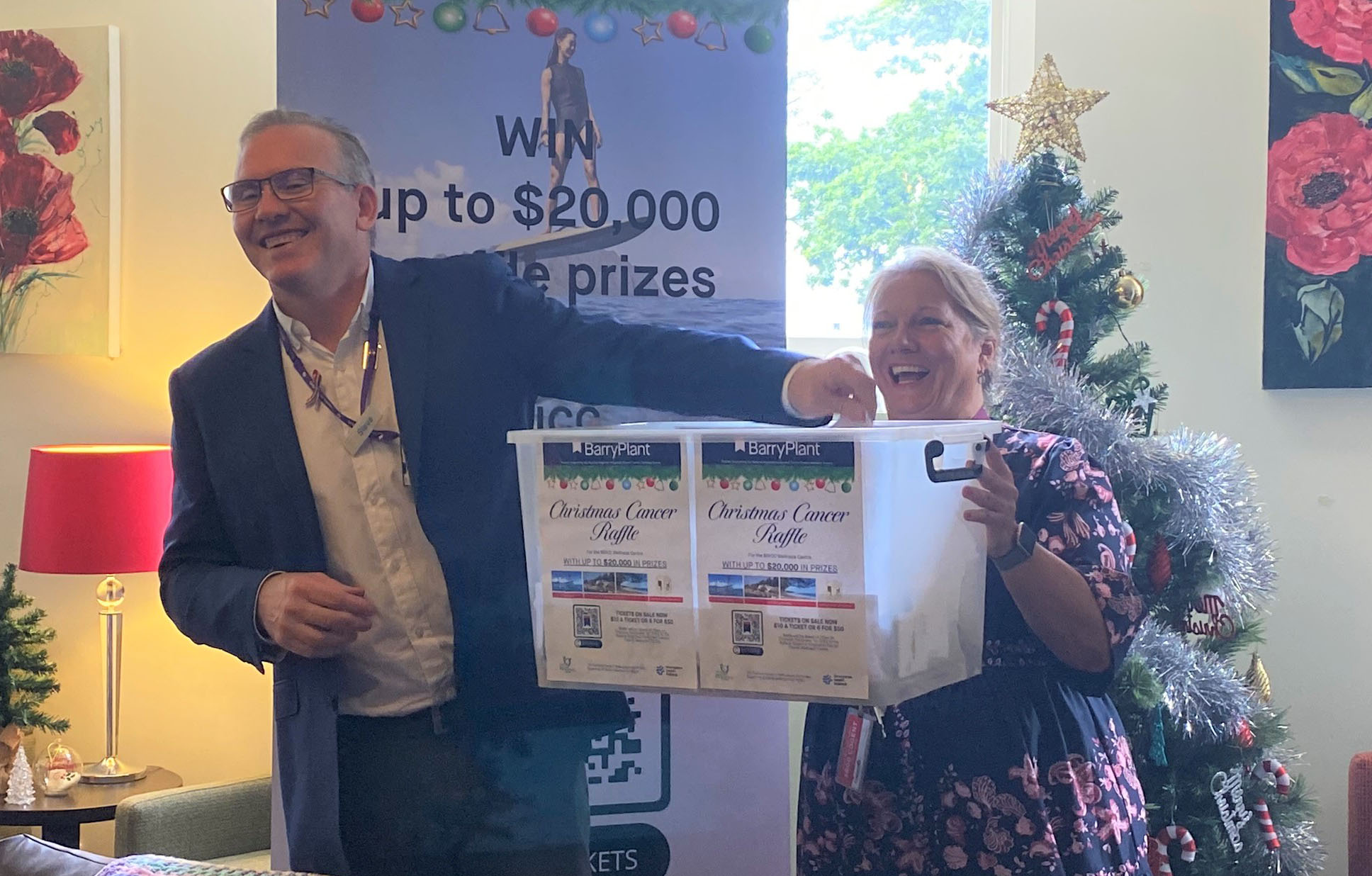 Cancer Raffle Winners View