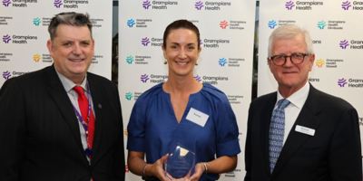 Grampians Health honours Penelope Manserra with Life Governor award Image